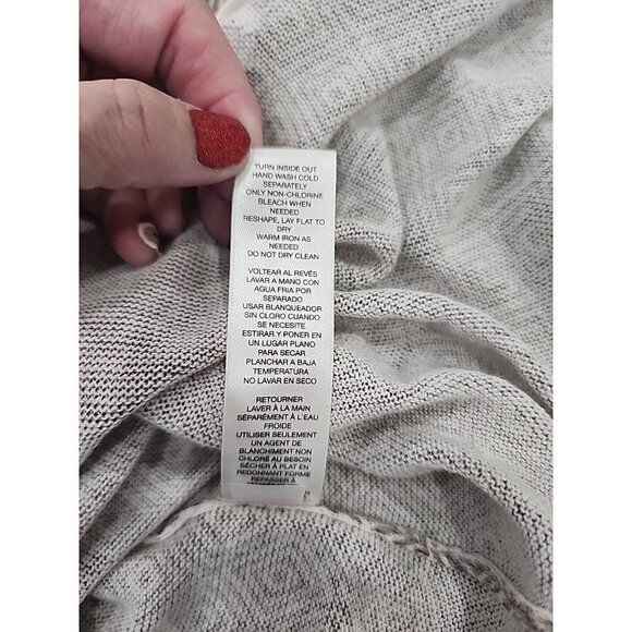 Chico's embellished tunic Top Mystic Scroll Athena Womens tan 3/4 Sleeve Medium - Picture 8 of 8